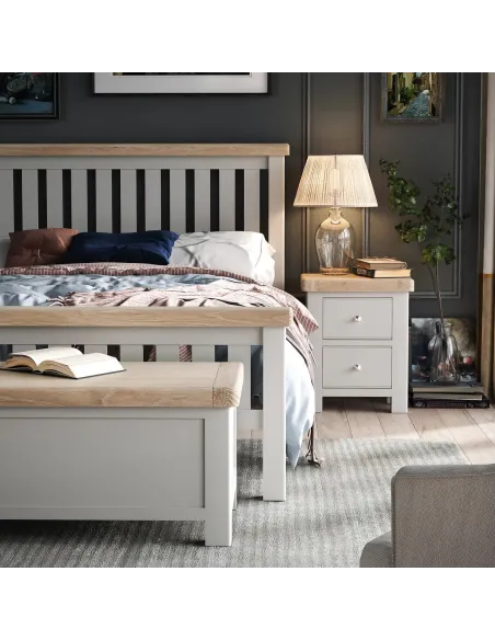 Marbury Blanket Box - Light Grey | Murphy Furniture