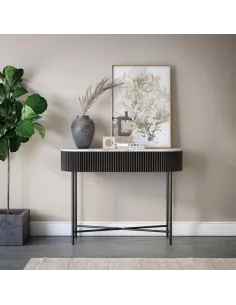 Lantine Console Table - Mango Charcoal/M | Murphy Furniture