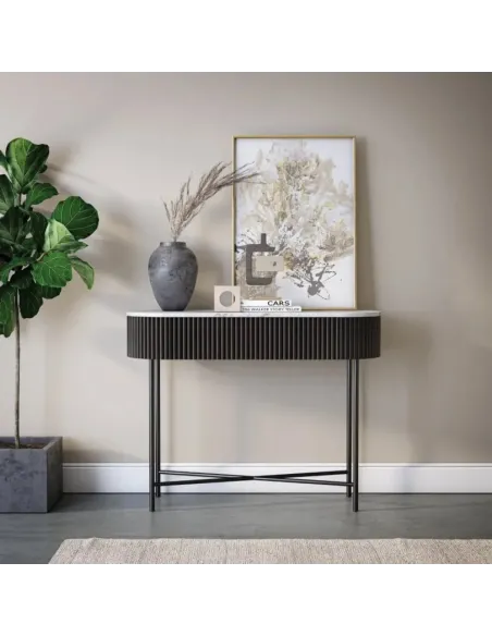Lantine Console Table - Mango Charcoal/M | Murphy Furniture