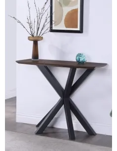 Nevada Curved Console Table - Mindi Wood | Murphy Furniture