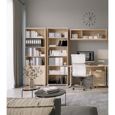 Office Line 3 Drawer Locker - Sonoma Oak | Murphy Furniture