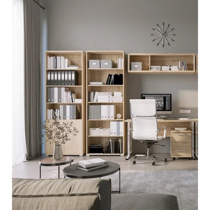 Office Line 3 Drawer Locker - Sonoma Oak | Murphy Furniture