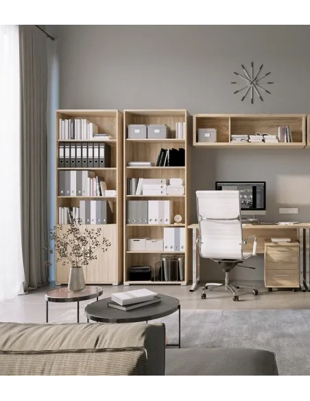 Office Line 3 Drawer Locker - Sonoma Oak | Murphy Furniture