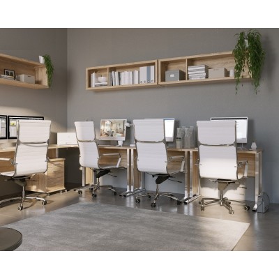 Office Line 3 Drawer Locker - Sonoma Oak | Murphy Furniture