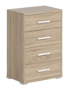 Office Line 4 Drawer Locker - Sonoma Oak | Murphy Furniture 2