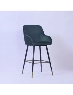 Ottowa Barstool - Green with Black Legs | Murphy Furniture