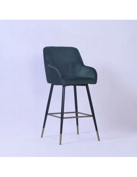 Ottowa Barstool - Green with Black Legs | Murphy Furniture