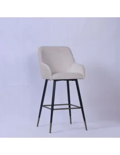 Ottowa Barstool - Cream with Black Legs | Murphy Furniture