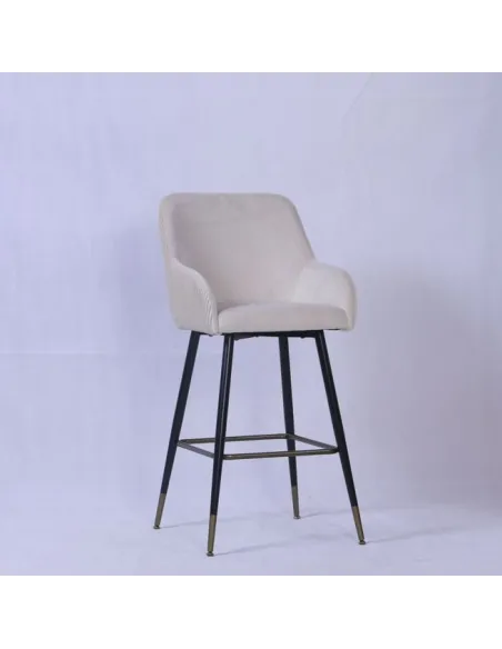 Ottowa Barstool - Cream with Black Legs | Murphy Furniture