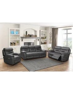 Frankie 2 Seater Power Recliner - Grey | Murphy Furniture 2