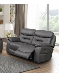 Frankie 2 Seater Power Recliner - Grey | Murphy Furniture