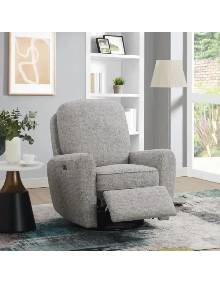 Bella Swivel Chair - Bromley Stone | Murphy Furniture