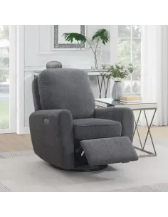Bella Swivel Chair -  Dark Grey | Murphy Furniture