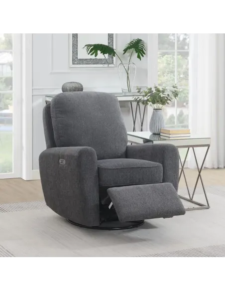Bella Swivel Chair -  Dark Grey | Murphy Furniture