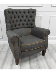 Hexham Traditional Armchair - Grey | Murphy Furniture