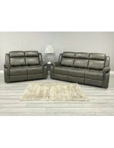 Perith 3+2 Fixed Sofa Set - Brown | Murphy Furniture