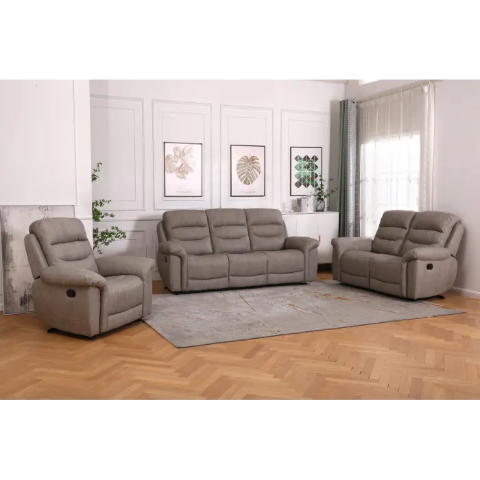Lucas 2 Seater Recliner Sofa - Beige | Murphy Furniture