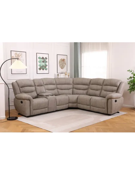 Lucas Corner Recliner Sofa with Console | Murphy Furniture