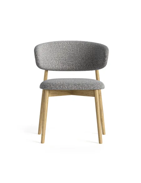 Lesing Dining Chair - Grey Boucle | Murphy Furniture