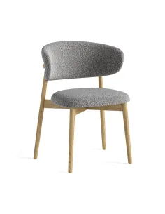 Lesing Dining Chair - Grey Boucle | Murphy Furniture
