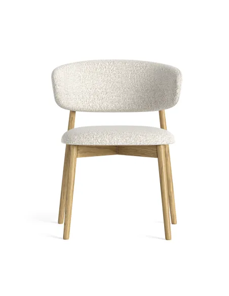 Lesing Dining Chair - White Boucle | Murphy Furniture