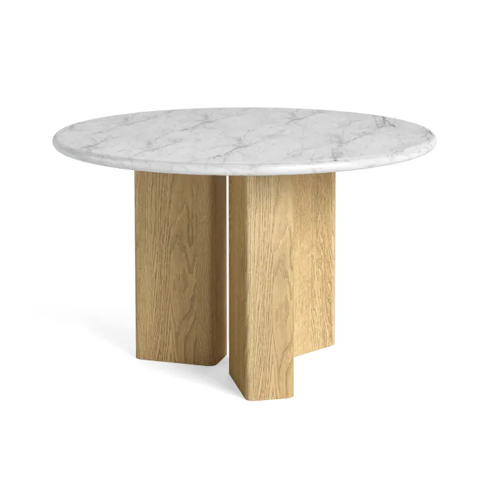 Lesing Round Dining Table - Light Oak | Murphy Furniture