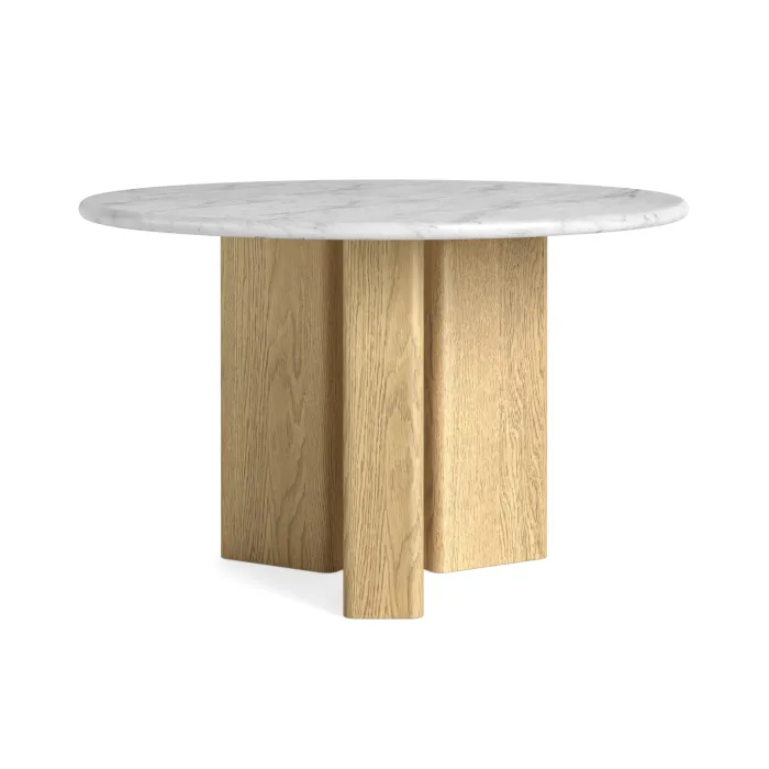 Lesing Round Dining Table - Light Oak | Murphy Furniture