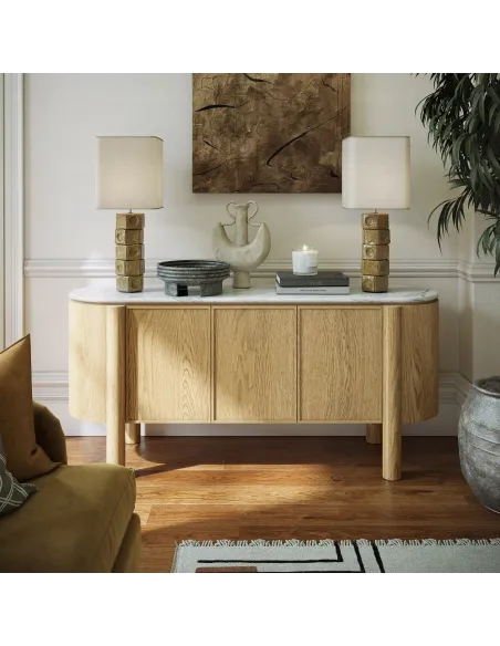 Lesing Large Sideboard - Light Oak | Murphy Furniture