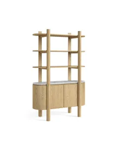 Lesing Bookcase - Light Oak | Murphy Furniture