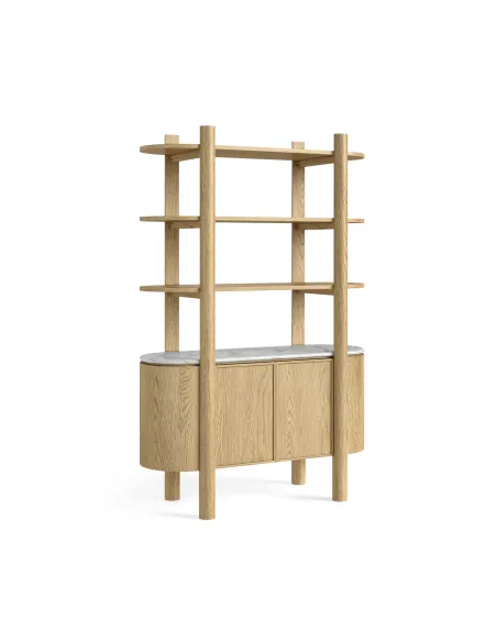Lesing Bookcase - Light Oak | Murphy Furniture