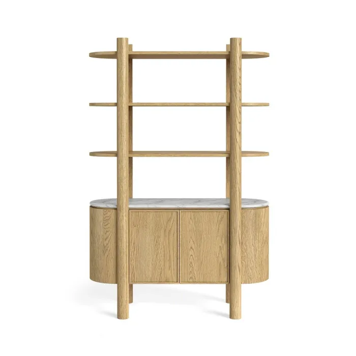 Lesing Bookcase - Light Oak | Murphy Furniture