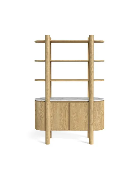 Lesing Bookcase - Light Oak | Murphy Furniture