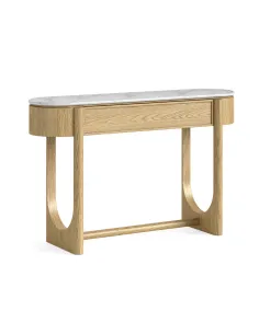 Lesing Console Table - Light Oak | Murphy Furniture