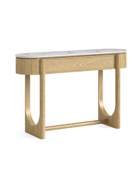 Lesing Console Table - Light Oak | Murphy Furniture