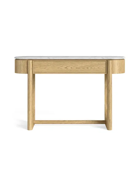 Lesing Console Table - Light Oak | Murphy Furniture