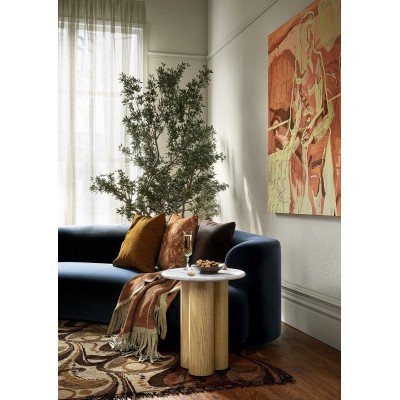 Lesing 3 Column Side Table - Light Oak | Murphy Furniture
