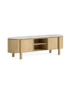 Lesing Small TV Unit - Light Oak | Murphy Furniture