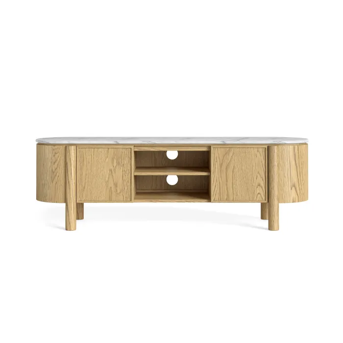 Lesing Small TV Unit - Light Oak | Murphy Furniture
