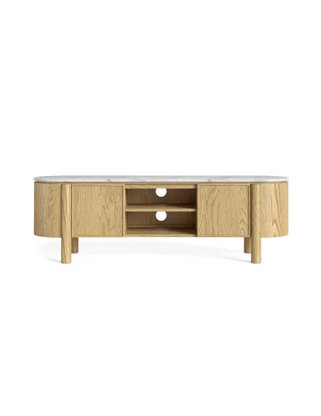 Lesing Small TV Unit - Light Oak | Murphy Furniture