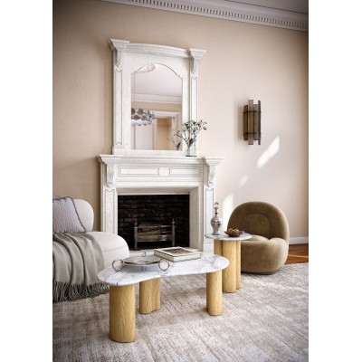 Lesing Tear Drop Coffee Table - Light Oak | Murphy Furniture