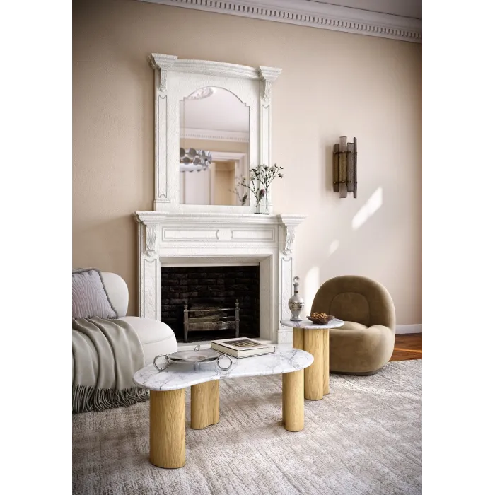 Lesing Tear Drop Coffee Table - Light Oak | Murphy Furniture