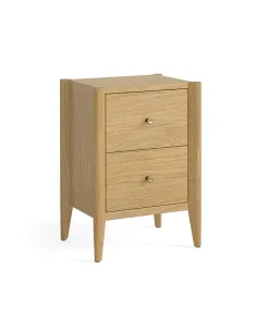 Teramo 2 Drawer Bedside Locker - Natural | Murphy Furniture