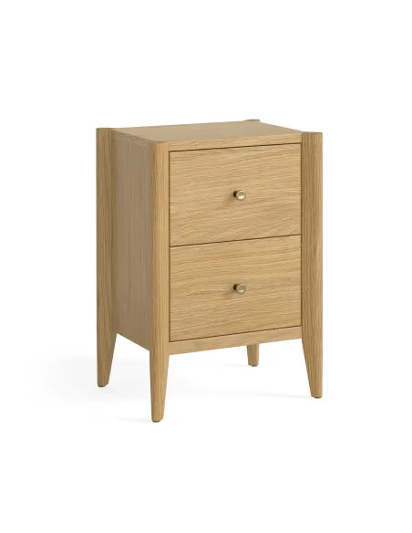Teramo 2 Drawer Bedside Locker - Natural | Murphy Furniture