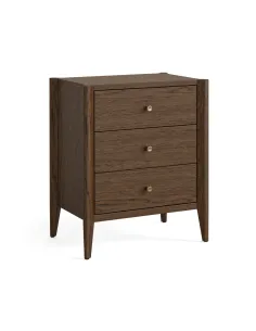Teramo 3 Drawer Bedside Locker - Brown | Murphy Furniture