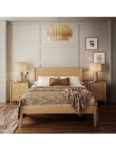 Teramo 3 Drawer Bedside Locker - Natural | Murphy Furniture 2