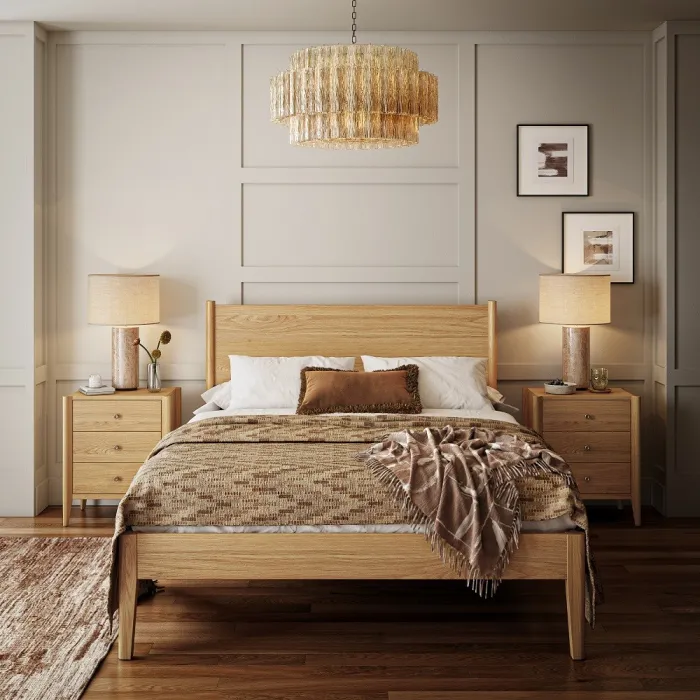 Teramo 3 Drawer Bedside Locker - Natural | Murphy Furniture