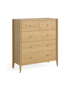 Teramo 2 Over 3 Drawer Chest - Natural | Murphy Furniture