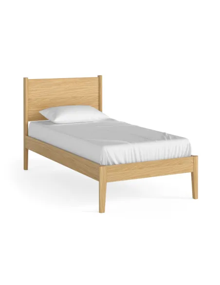 Teramo 3ft Panelled Bedframe - Natural | Murphy Furniture