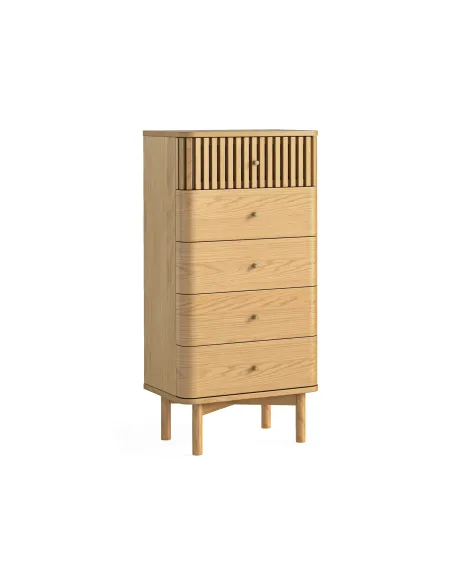 Soho Tallboy Chest - Natural Oak | Murphy Furniture