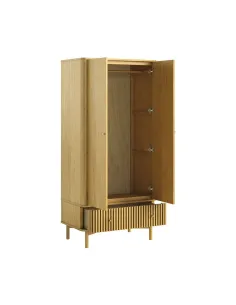 Soho Gents Wardrobe - Natural Oak | Murphy Furniture 2